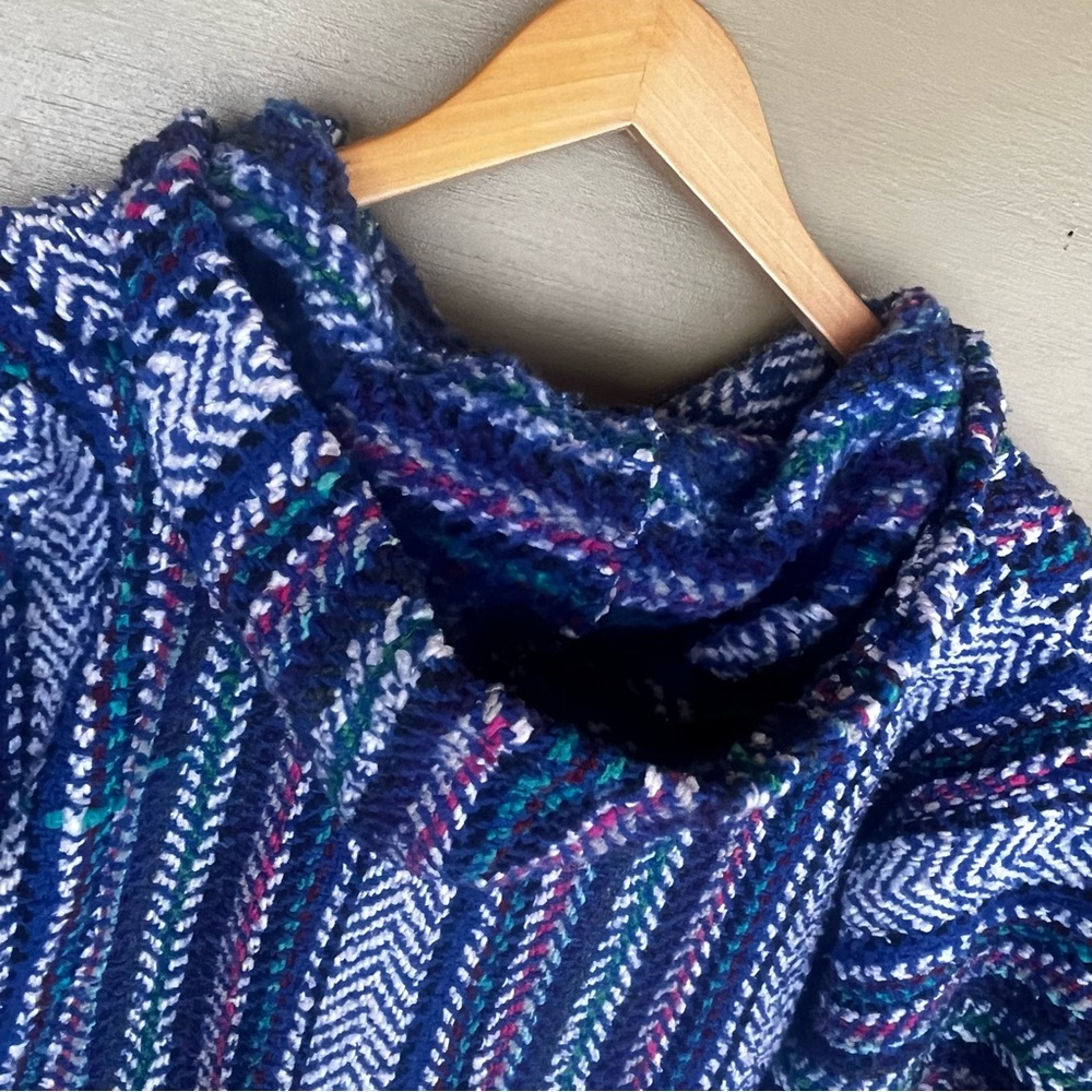 Baja Joe Mexican Hooded Poncho Beach  “Drug Rug” - Picture 7 of 10